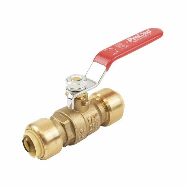 Bk Products BALL VALVE BRS PUSH 1/2in. 1107-063